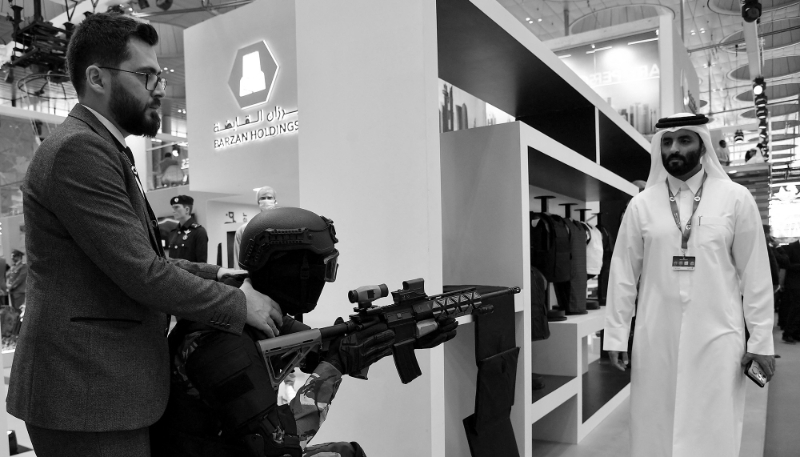 Aperçu du stand Barzan Holdings sur le salon Milipol Qatar, qui s'est déroulé à Doha du 29 au 31 octobre 2024.