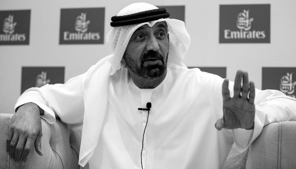 Le patron d'Emirates et des aéroports de Dubaï, Ahmed bin Saeed al-Maktoum.