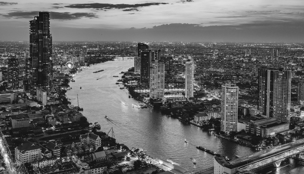 Vue générale de Bangkok.