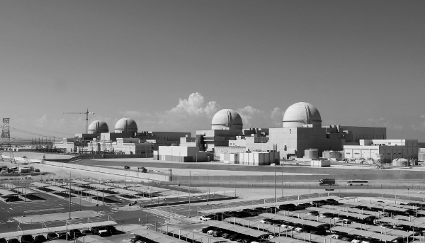 Centrale nucléaire de Barakah, dans la province d'al Gharbia dans l'ouest de l'émirat d'Abu Dhabi, le 13 février 2020.