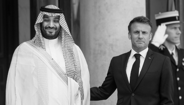 Le prince héritier saoudien Mohammed bin Salman et le président français Emmanuel Macron à Paris en juin 2023.