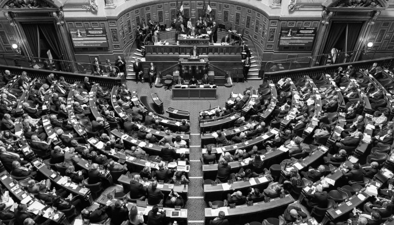 Vue générale du Sénat à Paris, le 23 janvier 2025.