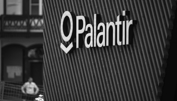 Stand de Palantir au Forum économique mondial de Davos, 23 mai 2022.