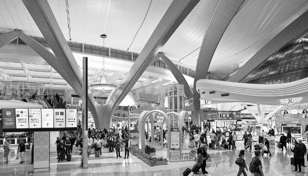 L’aéroport international d’Abu Dhabi.