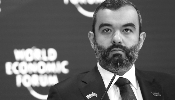 Abdullah al-Swaha, le ministre des communications de l'Arabie saoudite, à Davos en janvier 2020. 