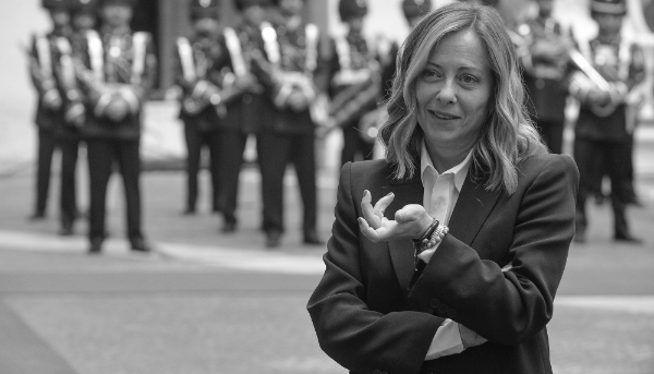 Giorgia Meloni au Palazzo Chigi à Rome, le 24 juin 2024.